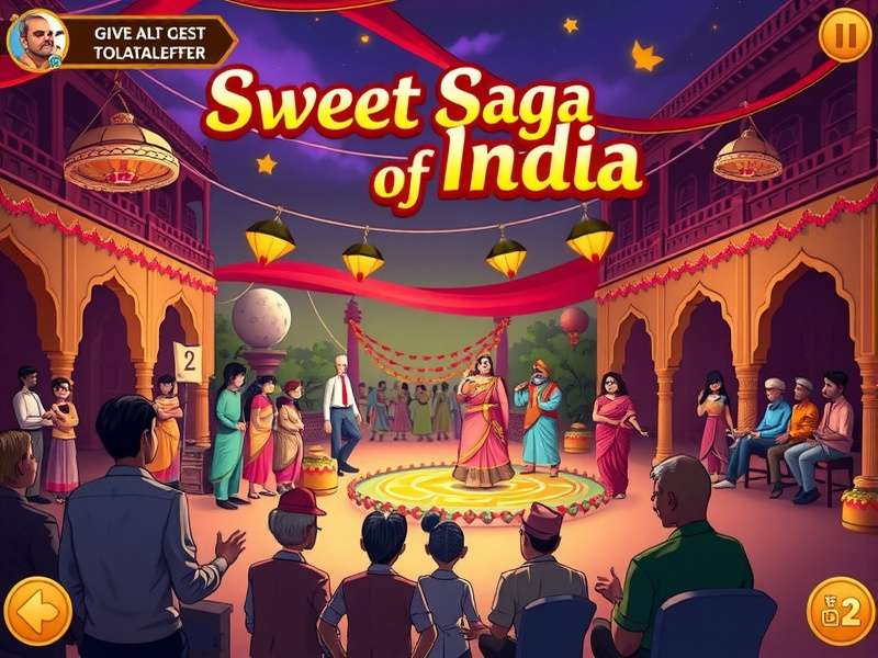 Sweet Saga Of India community event featuring players and developers